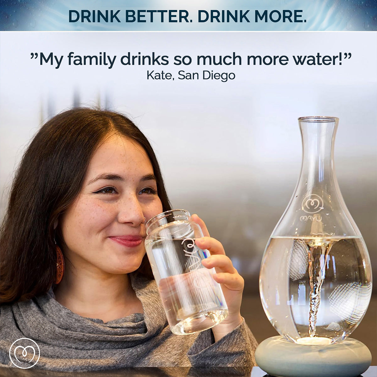 MAYU Water Swirl | Enhance Water's Natural Taste & Vitality at