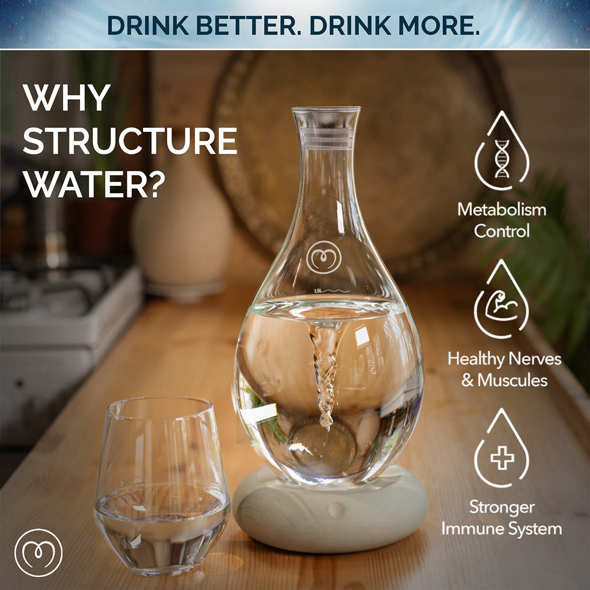 MAYU Water Swirl | Enhance Water's Natural Taste & Vitality at
