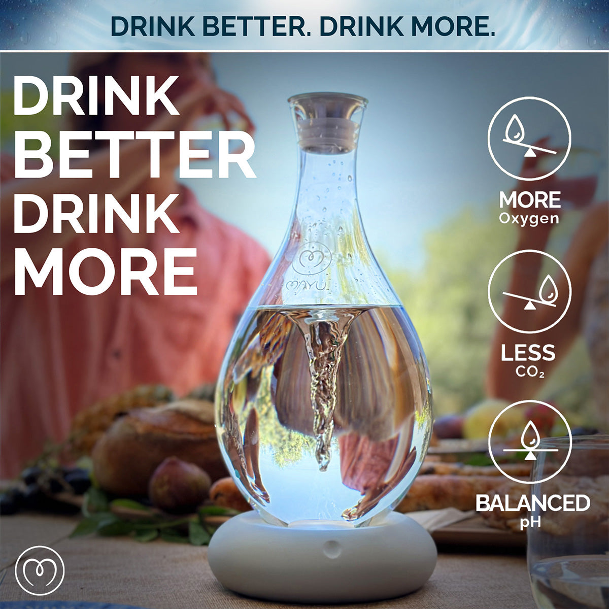 MAYU Water Swirl | Enhance Water's Natural Taste & Vitality at