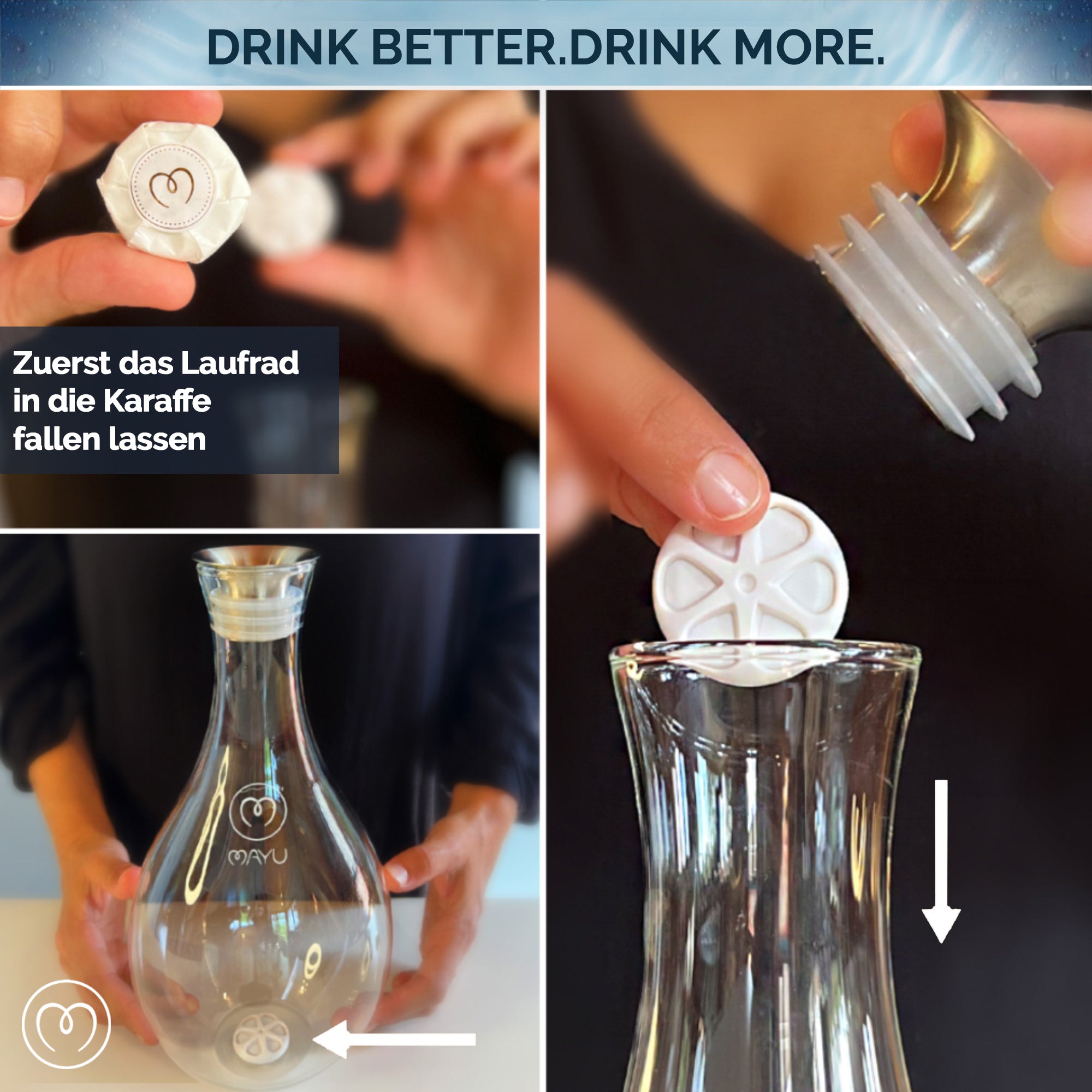 MAYU Water Swirl | Enhance Water's Natural Taste & Vitality at